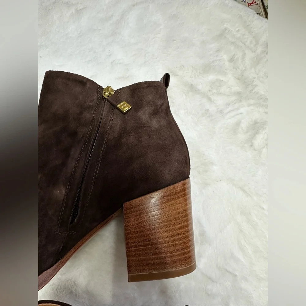 Alberto Fermani Rich suede Brown Ankle Booties - Picture 7 of 14